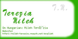 terezia mileh business card